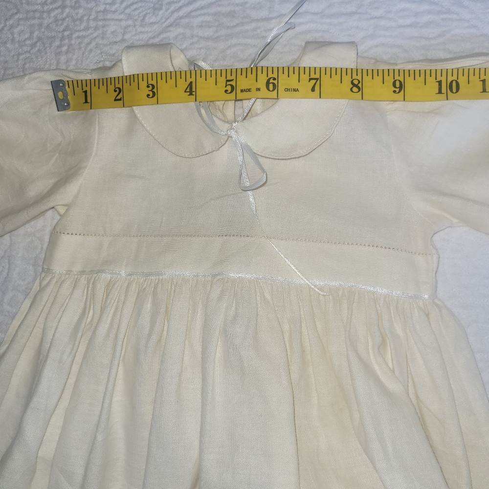 3/$20 Vintage Rendezvous Inc. New Orleans Cream Christening Baptisim Gown - Picture 8 of 11